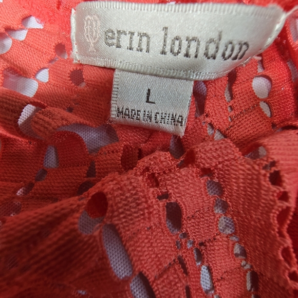 Erin London Coral open-front cardigan with a cutout pattern - Picture 3 of 5